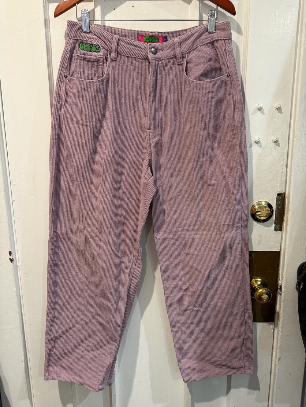 Empyre Women's Mauve Corduroy Straight-Leg Pants
